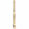 Ekena Millwork Saratoga Rough Sawn Timber Gable Bracket, Douglas Fir, 84"W x 56"H x 4"D x 4"F, 16/12 Pitch GBW084X56X0404SAR00RDF - alternate 2